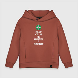 Детское худи оверсайз Keep calm I??m a doctor