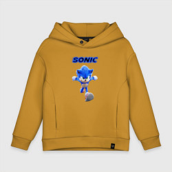 Толстовка оверсайз детская SONIC, цвет: горчичный