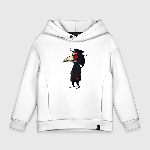 Детское худи оверсайз ЧУМНОЙ ДОКТОР / Белый – фото 1