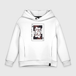 Толстовка оверсайз детская Хисока Охотник х Охотник Joker, цвет: белый