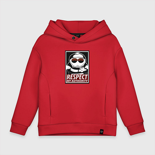 Детское худи оверсайз ЮЖНЫЙ ПАРК / Красный – фото 1