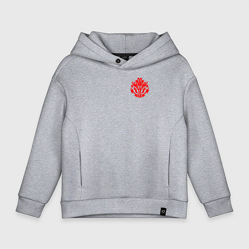 Детское худи оверсайз OVERLORD / Меланж – фото 1