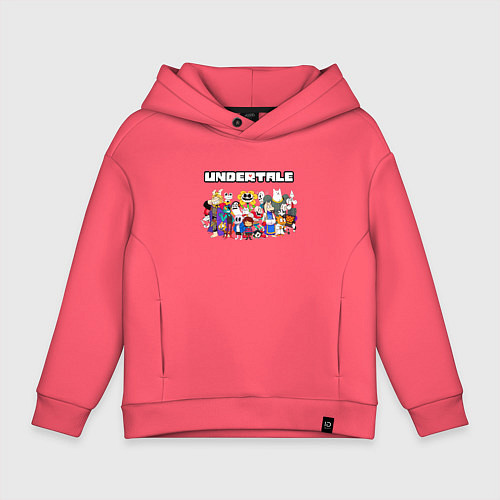Детское худи оверсайз UNDERTALE / Коралловый – фото 1