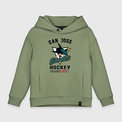 Детское худи оверсайз SAN JOSE SHARKS