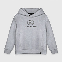 Толстовка оверсайз детская LEXUS, цвет: меланж