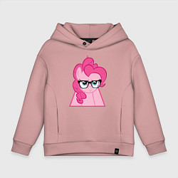 Толстовка оверсайз детская Pinky Pie hipster, цвет: пыльно-розовый