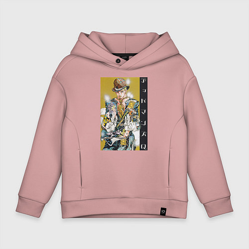 Детское худи оверсайз Аниме / Пыльно-розовый – фото 1