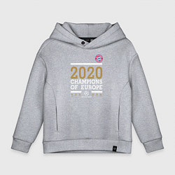 Детское худи оверсайз FC Bayern Munchen Champions of Europe 2020