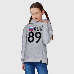 Толстовка оверсайз детская RUS 89, цвет: меланж — фото 2