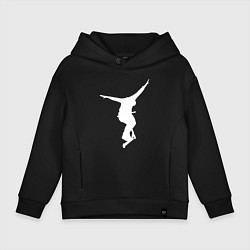 Толстовка оверсайз детская Самокат фристайл NOHANDER, цвет: черный