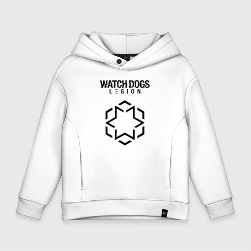Детское худи оверсайз Футурологи Watch Dogs Legion / Белый – фото 1