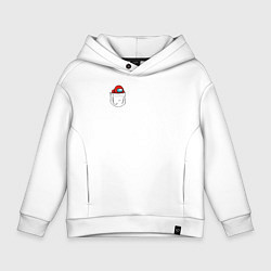 Толстовка оверсайз детская Among us, цвет: белый
