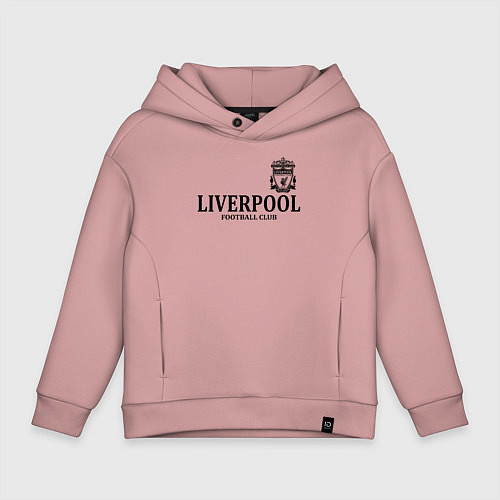 Детское худи оверсайз Liverpool FC / Пыльно-розовый – фото 1