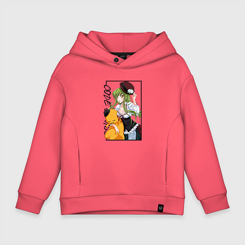 Детское худи оверсайз C C Код Гиас / Коралловый – фото 1