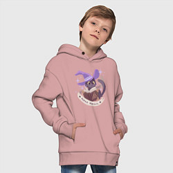 Толстовка оверсайз детская Make Magic, цвет: пыльно-розовый — фото 2