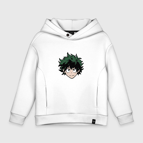 Детское худи оверсайз Izuku Midoriya / Белый – фото 1