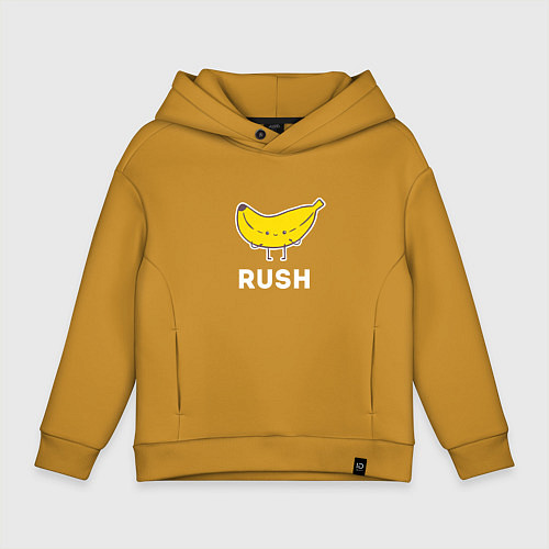Детское худи оверсайз RUSH BANANA / Горчичный – фото 1