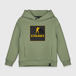 Толстовка оверсайз детская CS GO Z, цвет: авокадо