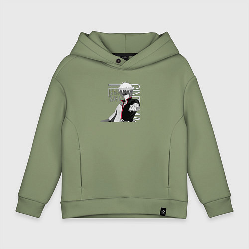 Детское худи оверсайз Гинтама / Авокадо – фото 1