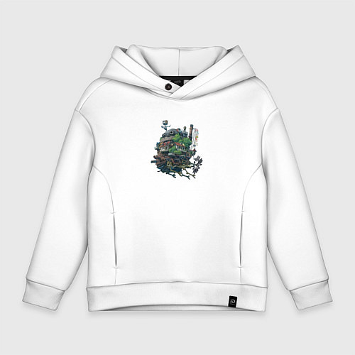 Детское худи оверсайз Ходячий Замок / Белый – фото 1