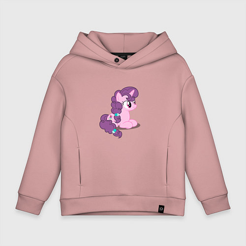 Детское худи оверсайз Pony Pink Mammal Purple - Litt / Пыльно-розовый – фото 1