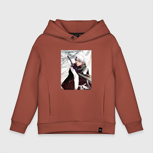 Детское худи оверсайз Hitsugaya Toshiro / Кирпичный – фото 1