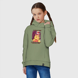 Толстовка оверсайз детская Джонни Кэтсвилл Суетолог мем, цвет: авокадо — фото 2