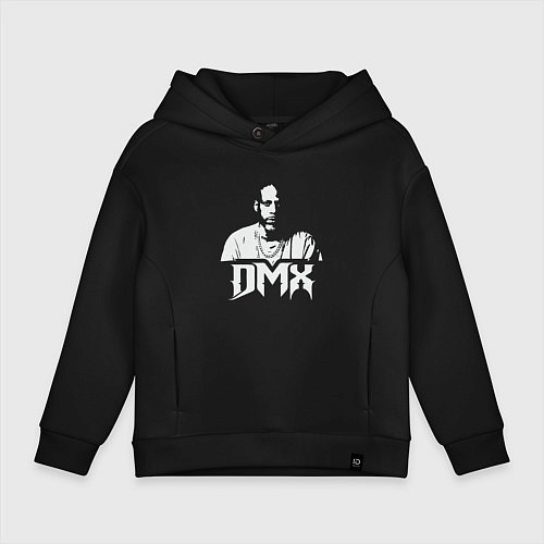 Детское худи оверсайз DMX Rapper / Черный – фото 1