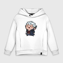 Толстовка оверсайз детская Baby Nero, цвет: белый