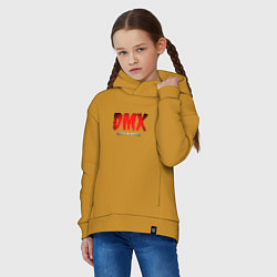 Толстовка оверсайз детская DMX - Rest In Peace, цвет: горчичный — фото 2