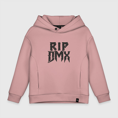 Детское худи оверсайз RIP DMX / Пыльно-розовый – фото 1