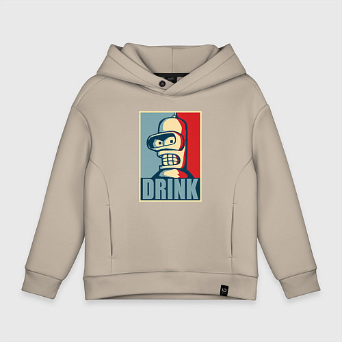 Детское худи оверсайз Bender / Миндальный – фото 1