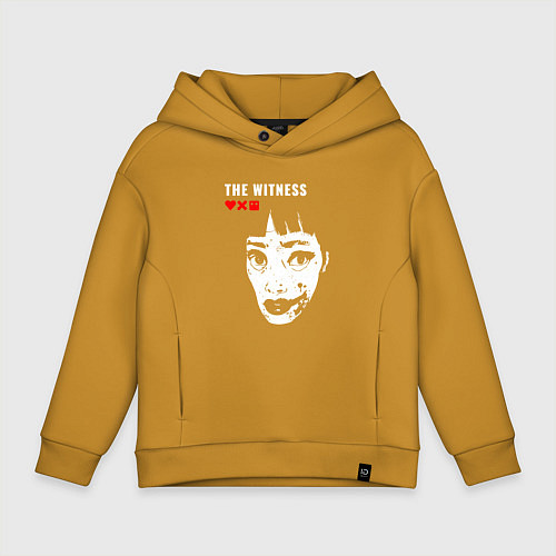 Детское худи оверсайз Love, Death and Robots The Witness Z / Горчичный – фото 1