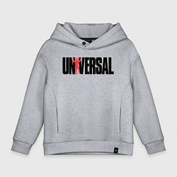 Толстовка оверсайз детская ANIMAL UNIVERSAL ЭНИМАЛ, цвет: меланж