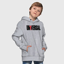 Толстовка оверсайз детская ANIMAL UNIVERSAL ЭНИМАЛ, цвет: меланж — фото 2