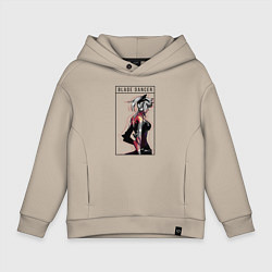 Толстовка оверсайз детская Blade Dancer Cha Hae-In, цвет: миндальный