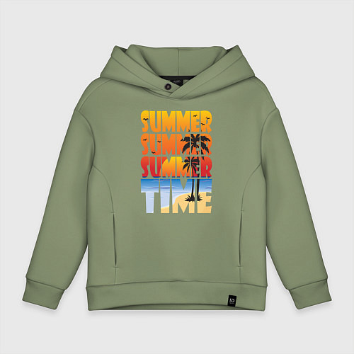 Детское худи оверсайз SUMMER TIME / Авокадо – фото 1