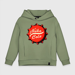 Толстовка оверсайз детская Nuka Cola Fallout, цвет: авокадо