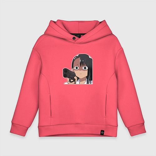 Детское худи оверсайз Нагаторо / Коралловый – фото 1