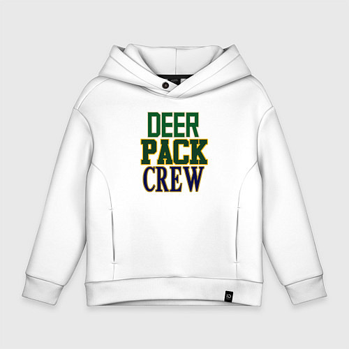 Детское худи оверсайз Deer Pack Crew / Белый – фото 1