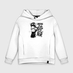 Толстовка оверсайз детская Тони Тони Чоппер и Трафальгар Ло One Piece, цвет: белый