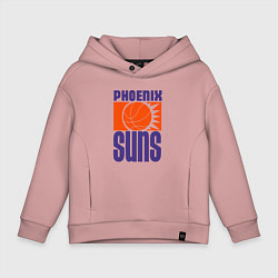 Толстовка оверсайз детская Phoenix Suns, цвет: пыльно-розовый