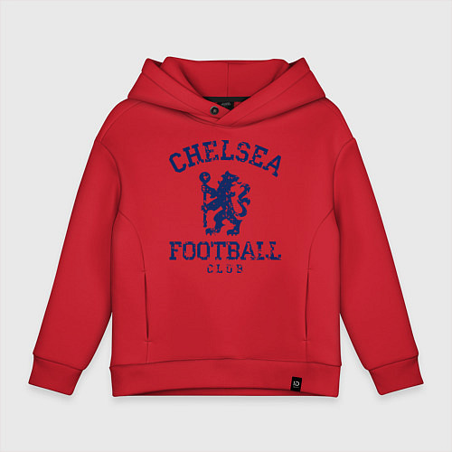 Детское худи оверсайз Chelsea FC: Lion / Красный – фото 1