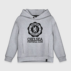 Толстовка оверсайз детская Chelsea FC: Emblem, цвет: меланж