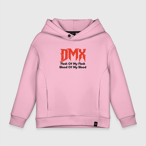 Детское худи оверсайз DMX - Flesh Of My Flesh / Светло-розовый – фото 1