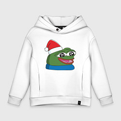 Детское худи оверсайз Pepe, pepe happy, Пепе хеппи, pepe happy new year