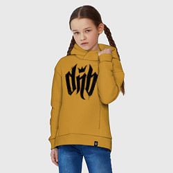 Толстовка оверсайз детская DnВ, цвет: горчичный — фото 2