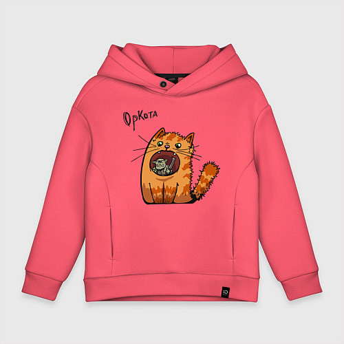Детское худи оверсайз Оркота / Коралловый – фото 1