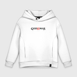 Детское худи оверсайз GOD OF WAR LOGO BLACK RED