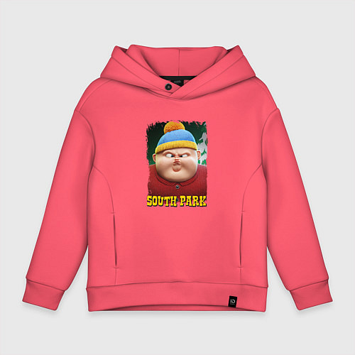 Детское худи оверсайз Eric Cartman 3D South Park / Коралловый – фото 1